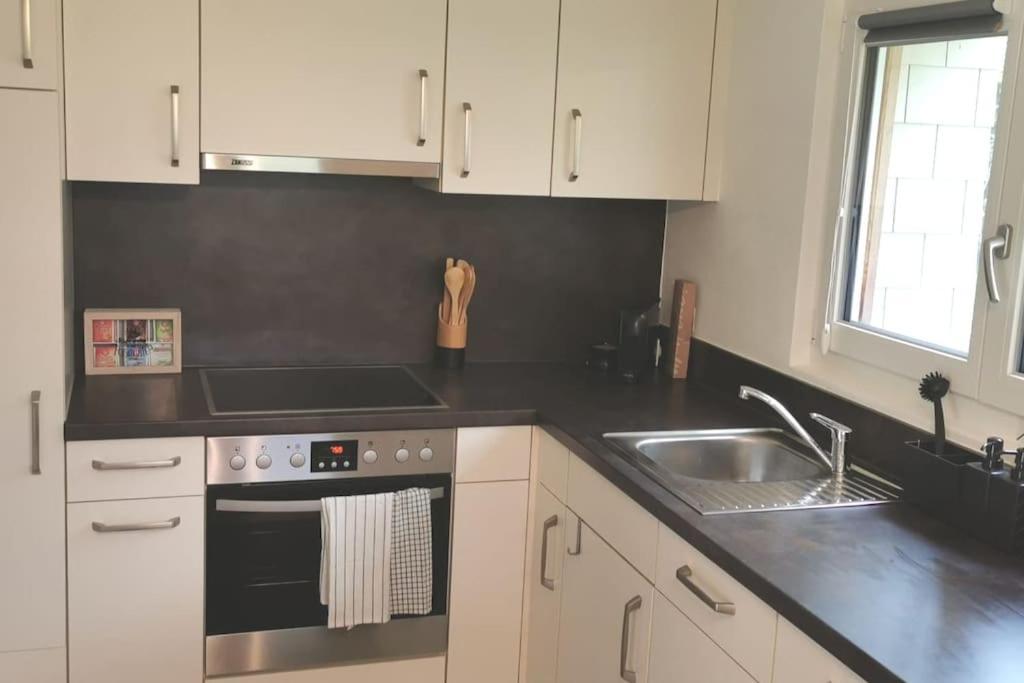 Schones Kleines Studio Mit Sitzplatz, Mitten Im Prattigau Jenaz Buitenkant foto